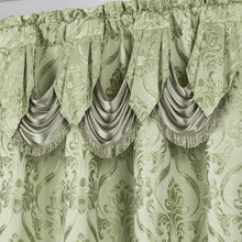 Load image into Gallery viewer, All American Collection New 4 Piece Drape Set with Attached Valance and Sheer with 2 Tie Backs Included